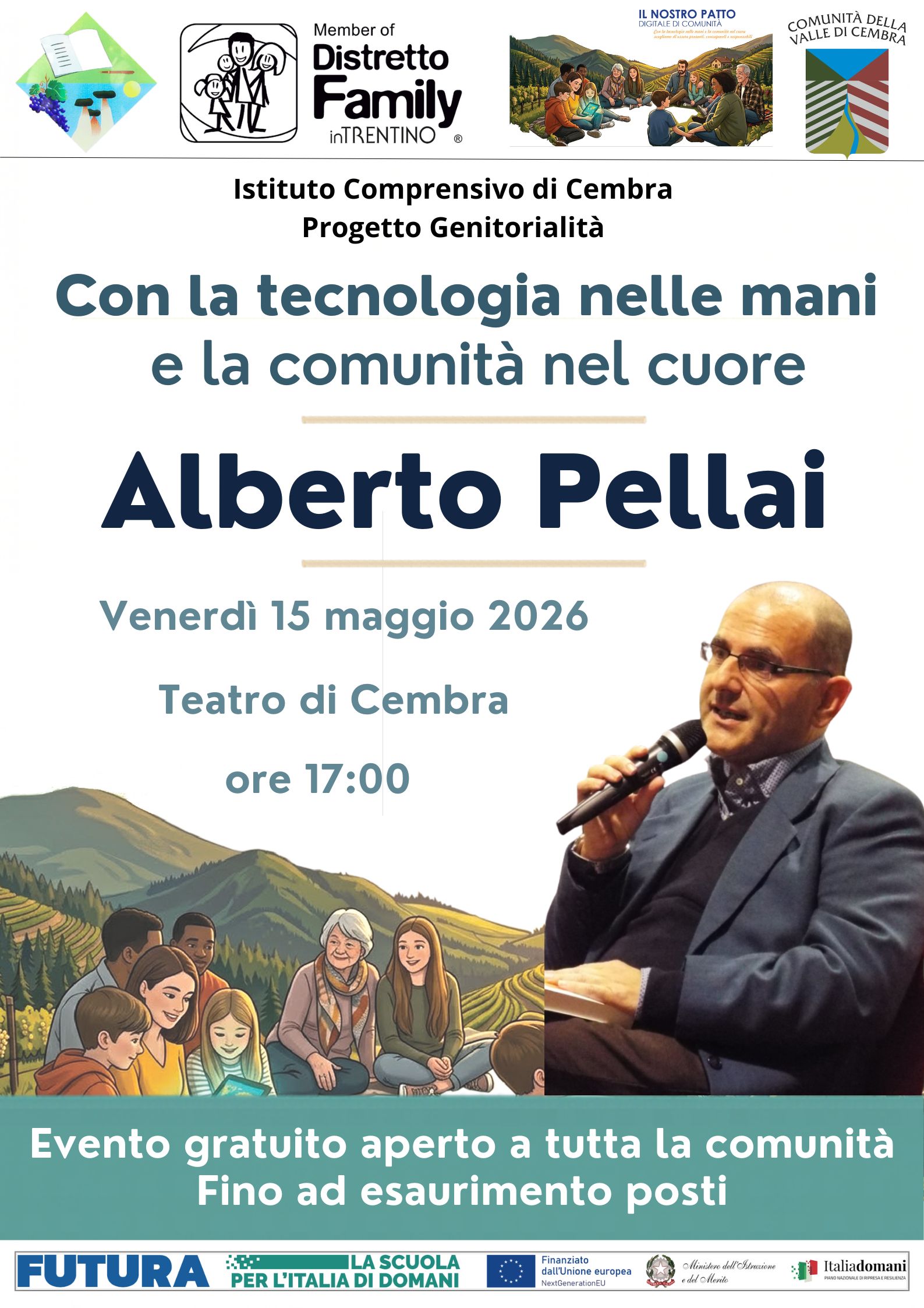 locandina dell'evento con Pellai