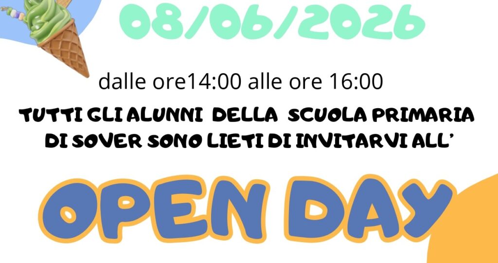 Locandina Open Day SP Sover